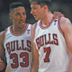 Scottie Pippen (l.) and Toni Kukoc.